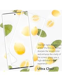 [3 Pack] UniqueMe Screen Protector for Samsung Galaxy Note 10 Plus  Samsung Galaxy Note 10+ Note 10 Plus 5G,TPU Clear Soft Film Anti-Scratch with Lifetime Replacement Warranty