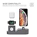 AhaStyle 3 in 1 Charging Stand Silicone Desktop Dock Holder [Chargers NOT Included] Compatible with Apple Watch, AirPods Pro/AirPods / AirPods 2 and All iPhone Models(Dark Grey)