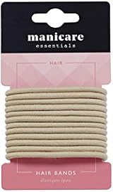 Manicare Hair Bands 12pk Blonde Snag Free Elastic Ponytail Holder Metal Free No view 2