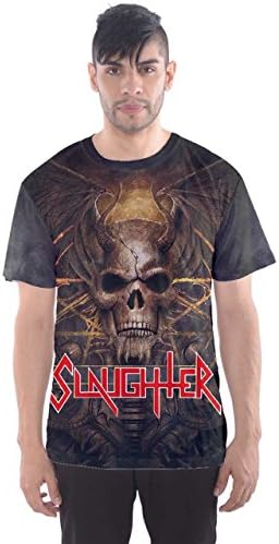 Slaughter Band Polyester Fullprint T-Shirt For Men Size XL