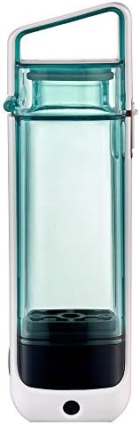 Hydrogen Rich Water Ionized Bottle, Pococina Portable Transparent Colorful Light 300ml Healthy Water Cup Purifier Filter Treatment with Large Capacity Battery Blue