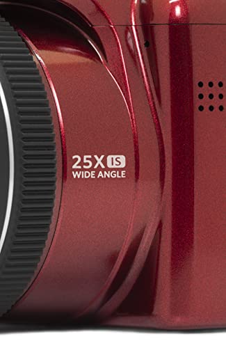 KODAK PIXPRO AZ255-RD 16MP Digital Camera 25X Optical Zoom 24mm Wide Angle Lens Optical Image Stabilization 1080P Full HD Video 3