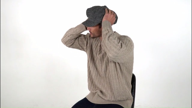 WITHMOONS Béret Casquette Chapeau Newsboy Hat Wool Felt