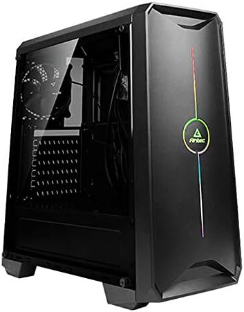 Antec NX200 Mid-Tower ATX Computer Cabinet/Gaming Case | 3 USB Ports | Integrated RGB Lighting | Micro SD Card Reader with 1 x 120mm Fan