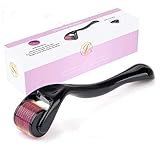 JonhTech Titanium Needle Roller for Face and Hair - 540 1.0mm Needles for Beauty Skin Care - Kit with The Best Home Cosmetic Tool