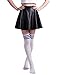 HDE Women Three Stripe Over Knee High Socks Extra Long Athletic Sport Tube Socks (White/Blue)
