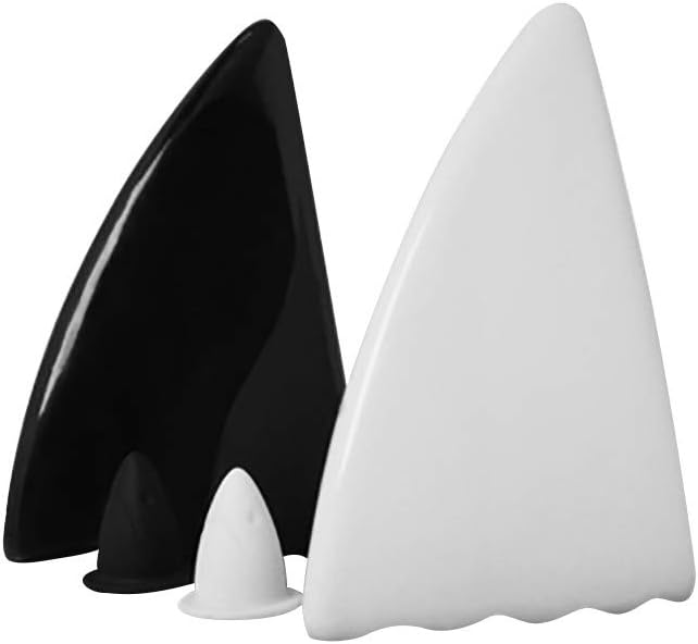 Ktyssp Unique Design Cruet Shark Seasoning Bottle Set Ceramic Restaurant Supplies 2 Pieces