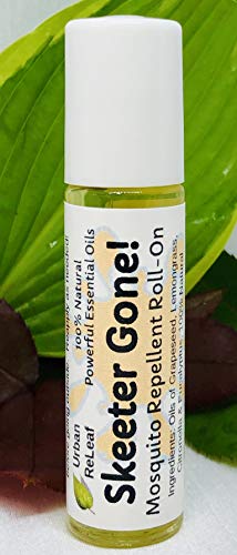 Urban ReLeaf Skeeter Gone Mosquito Repellent Roll-On ! Powerful Bug repelling Essential Oils of Lemongrass, Citronella, Eucalyptus. 100% Natural. Keeps Bugs Away!