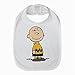 Charlie Brown Snoopy Good Boy Baby Bib Cotton Velcro Fastener Closure