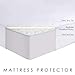 LUCID Premium Hypoallergenic 100% Waterproof Mattress Protector - Universal Fit, Cotton Terry Top, Full