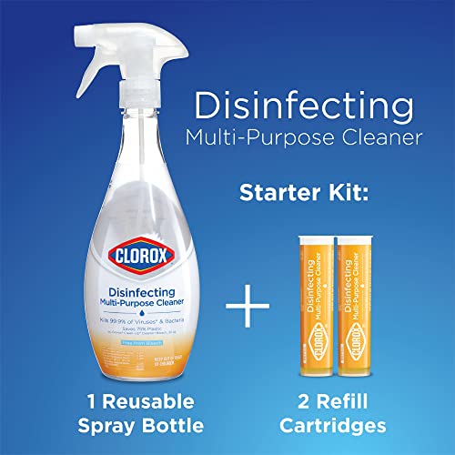 Clorox Disinfecting MultiPurpose Cleaner Starter Kit with One Reusable