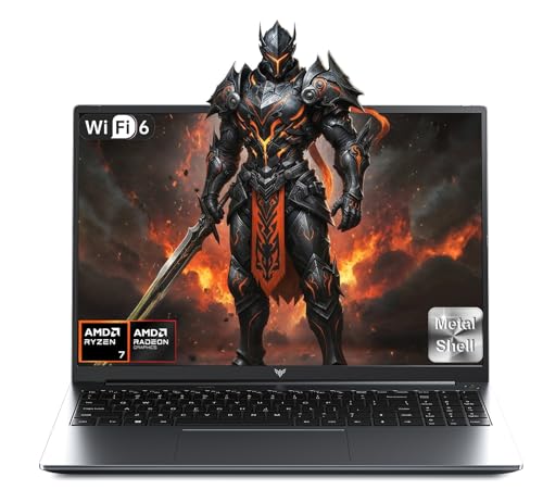 KAIGERR Gaming Laptop AMD Ryzen 7 16GB DDR5