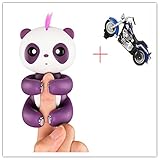 Kofun Finger Panda Toys Ideal Educational Gift Interactive Smart Pet Purple with 1 Set (53 pcs Puzzle) Finger Seesaw Playset