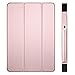 DTTO for iPad 9.7 Inch 2018/2017 Case with Apple Pencil Holder, Ultra Slim Smart Case with Trifold Stand and Soft TPU Back Cover for Apple iPad 5th / 6th Generation [Auto Sleep/Wake] - Rose Gold