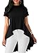 Inorin Womens Tops Blouses Shirts Tunic Fall High Low Swing Ruffle Flowy Asymmetrical Dress