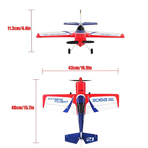 COLOR-LILIJ RC Remote Control Airplane - XK A430 2.4G 5CH - Brushless Motor 3D6G System RC Airplane EPS Aircraft,6-Axis Gyro - -3D / 6G Mode - Easy to Fly for Even Beginners(US Stock)