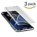 TANTEK [3-Pack Screen Protector for Samsung Galaxy S7 Edge,[Not Glass][Full 3D Coverage] TPU Film Curved Edge to Edge,Ultra Clear,Anti Scratch,Bubble Free,Case Friendly