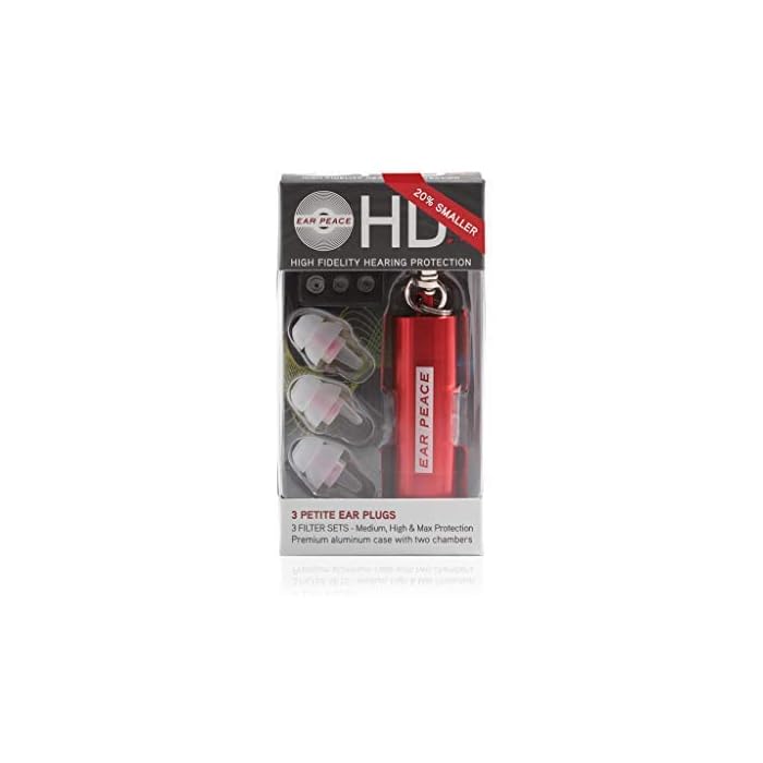 EarPeace Concert Ear Plugs - Reusable High Fidelity Earplugs - Hearing Protection for Music Festivals, DJs, Musicians…