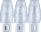 Lights by Night Manual On/Off Incandescent Night Light, Clear Shade (Pack of 3)