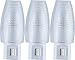 Lights by Night Manual On/Off Incandescent Night Light, Clear Shade (Pack of 3)