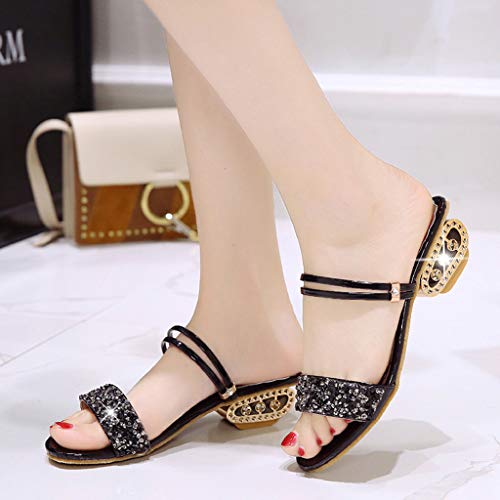 2 Rhinestone+Sequins+Sandals+Slippers+Shoes