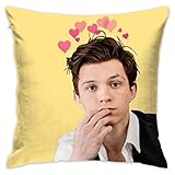 ZAZAHUI Tom Holland Pillowcase Multicoloured Generalduty Pillow case Size 18 X 18 Inch / 45 X 45 cm