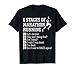 6 Stages of Marathon Running Tee shirt Gift for Runner T-Shirt
