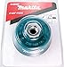 Makita 1 Piece - 4 Inch Knotted Wire Cup Brush for Grinders - Heavy-Duty Conditioning for Metal - 4