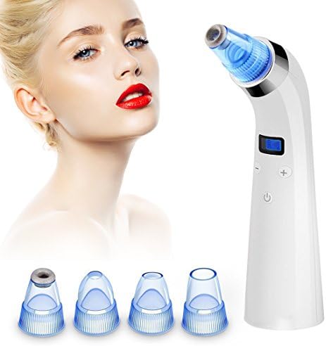 Blackhead Remover, Facial Pore Cleanser, USB Rechargeable Blackhead Vacuum Suction Remover, Electric Skin Cleanser Blackhead Extractor Tool, Skin Pore Cleaner with 4 Replaceable Suction Beauty Device