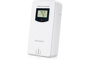 KIDLEDUCT Indoor Outdoor Wireless Remote Sensor for WS001