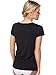 Boody Body EcoWear Womens VNeck TShirt Soft Short Sleeve V Neck Tee Medium Black