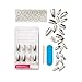 KISS Glam Fantasy Ultimate Diamond Nails Silver Stiletto 28 Nails KGFD05X