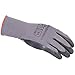 Amazon Basics Latex Coated Work Gloves, Nylon Liner Fiber, Grey, Size 9, L, 12-Pair