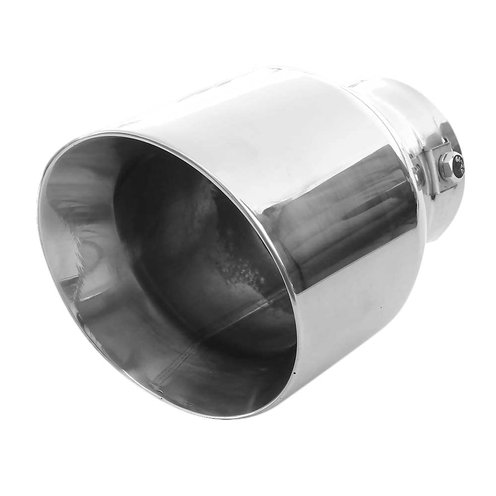 Exhaust Tip Trim Car End Pipe Tail Sport Muffler Stainless Steel Ã˜ 57mm Chrome Universal