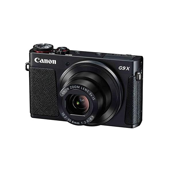 Canon PowerShot G9 X Mark II Kompaktkamera (20,1 MP, 7,5cm (3 Zoll) Display, DIGIC 7, optischer Bildstabilisator, Full-HD, WLAN, NFC, Bluetooth, Blendenautomatik; Zeitautomatik, 1080p), schwarz