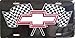 LP - 086 Chevy Racing Flags License Plate - 5226  ~ Smart Blonde 
