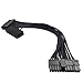 24-Pin Dual ATX Power Extension Cable 11.8 Inch/PSU Power Supply Adapter Cable