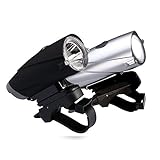 Xtreme Bright® Pro Series X2000 LED Bike Light with Free Taillight, Water Resistant, Ultra-Brilliant 300 Lumen Headlight. Perfect bike headlight-taillight Combination for Safety & Performance-100% Lifetime Guarantee Through Triumph Innovations Only