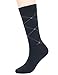 Argyle Patterned Casual Business Long Crew Dress Socks for Men 6 Pack