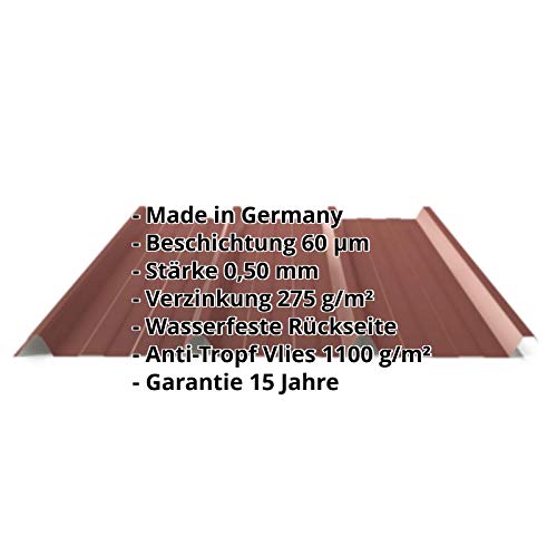 Trapezblech | Profilblech | Dachblech | Profil PS45/1000TRA | Material Stahl | Stärke 0,50 mm | Beschichtung 60 µm… – Bild 3