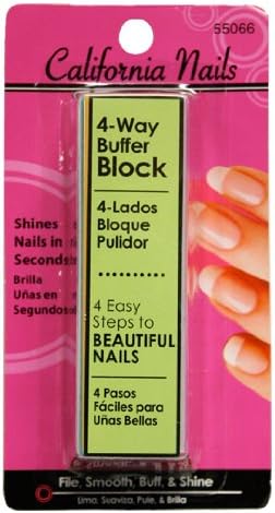 California Nails 4-way Block Buffer - Smooth, File, Buff & Shine Nails