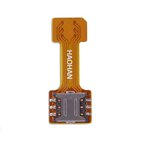 Velidy Dual SIM Card Adapter Converter Standby Flex Cable For Samsung Android XIAOMI (Nano)