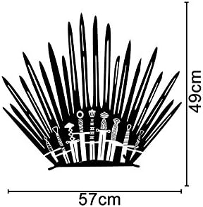 LIONKING USA - Game of Thrones Iron Throne Wall Stickers Living Room Decoration Stickers， Creative wall stickers, Toilet paste- 0424