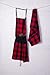 DII Unisex Buffalo Check Kitchen Collection, Classic Farmhouse Chef Apron, One Size, Red & Black