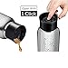 Swig Savvy Sports Water Bottle, Vacuum Insulated Stainless steel, Double Wall, Wide Mouth 2 Leakproof Lid, Travel Thermos - 30oz (Silver)
