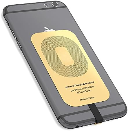 iPhone Qi Receiver, wireless charging Receiver Module Back Cover for iPhone 7, 7 Plus, 6S, 6S Plus, 6, 6 Plus, 5, 5S, 5C, SE
