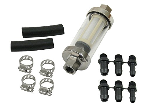 EMPI 9065 - GLASS FUEL FILTER KIT - VW Dune Buggy Bug Ghia Thing Trike Split Rat Rod Baja Sand Rail