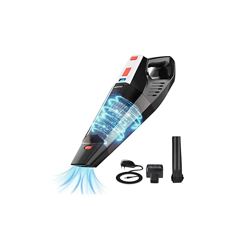 MEIYOU Aspiradora de Mano sin Cable, 9000Pa Aspiradora Coche Potente