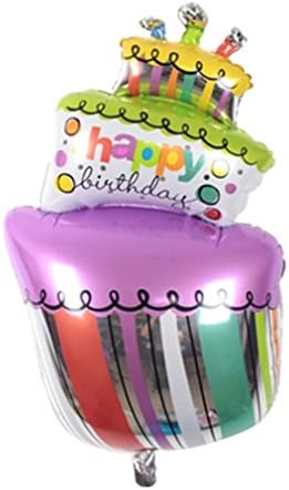 Happy Birthday Cake MutiColor Foil Balloons Birthday party air Balls inflatable Ballons lovely