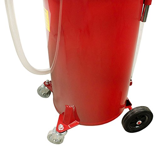 Dragway Tools 18 Gallon Oil Waste Drain Tank Pan for Lift Jack Hoist Shop Crane